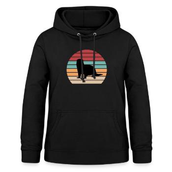 Loutres - Sweat à capuche Femme - noir - Devant - AI Model Female 172 light (172cm)