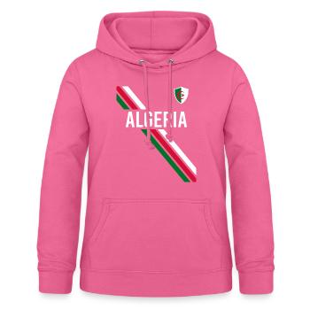 Algeria Algeria Flag Flag Jersey Football - Women's Hoodie - pink - Front - AI Model Female 172 light (172cm)