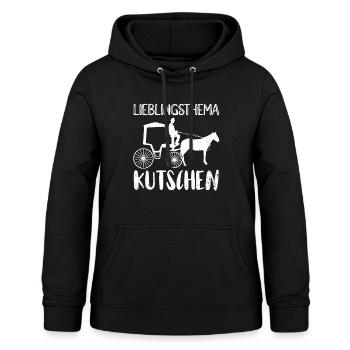 Kutscher Kutsche Pferdekutscher Kutschieren - Frauen Hoodie - Schwarz - Vorne - AI Model Female 172 light (172cm)
