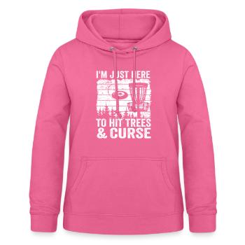 Vintage Disc Golfer cadeau sort disque golf - Sweat à capuche Femme - rose - Devant - AI Model Female 172 light (172cm)