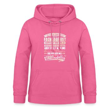 Fachlagerist Lager - Frauen Hoodie - Pink - Vorne - AI Model Female 172 light (172cm)