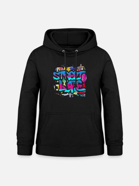Graffiti Kunst - Frauen Hoodie - Schwarz