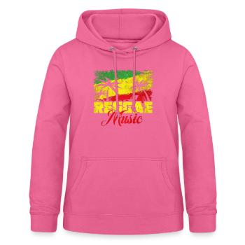 Reggae Musik - Frauen Hoodie - Pink - Vorne - AI Model Female 172 light (172cm)
