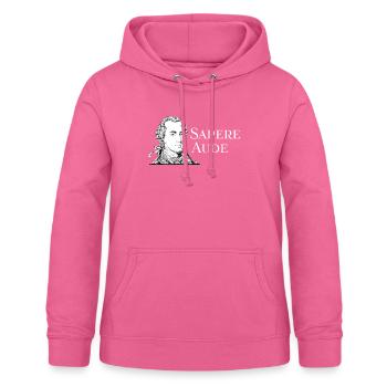 Immanuel Kant - Sapere Aude - Frauen Hoodie - Pink - Vorne - AI Model Female 172 light (172cm)