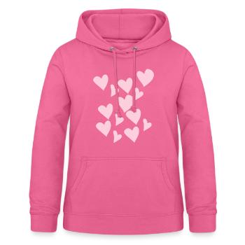 Zart Rosa Herzen - Frauen Hoodie - Pink - Vorne - AI Model Female 172 light (172cm)
