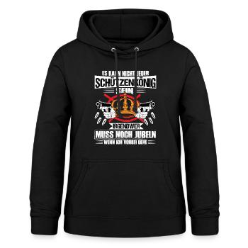 Schützenverein Schützenkönig Sportschütze - Frauen Hoodie - Schwarz - Vorne - AI Model Female 172 light (172cm)