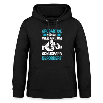 Großartiger Bonuspapa - Frauen Hoodie - Schwarz - Vorne - AI Model Female 172 light (172cm)