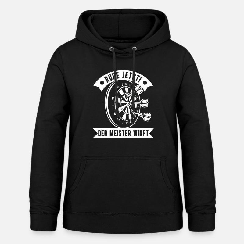 Dart Darter Pfeil Werfen Geschenkidee - Frauen Hoodie - Schwarz