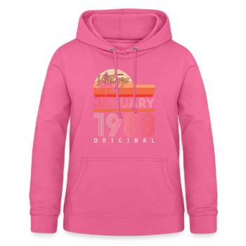 Born January 1988 Vintage - Women's Hoodie - pink - Front - AI Model Female 172 light (172cm)