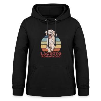 Lagotto Romagnolo Hund Hundehalter Geschenk - Frauen Hoodie - Schwarz - Vorne - AI Model Female 172 light (172cm)