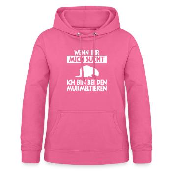 Murmeltier - Frauen Hoodie - Pink - Vorne - AI Model Female 172 light (172cm)