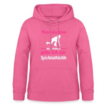 Leichtathletik - Frauen Hoodie - Pink - Vorne - AI Model Female 172 light (172cm)