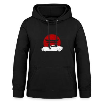 Sportwagen Automobile Besitzer Luxuskarosse - Frauen Hoodie - Schwarz - Vorne - AI Model Female 172 light (172cm)