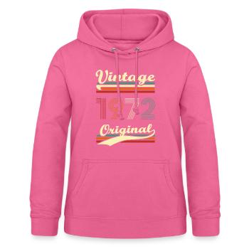 Jahrgang 1972 Original 51 Jahre Jubiläum - Frauen Hoodie - Pink - Vorne - AI Model Female 172 light (172cm)
