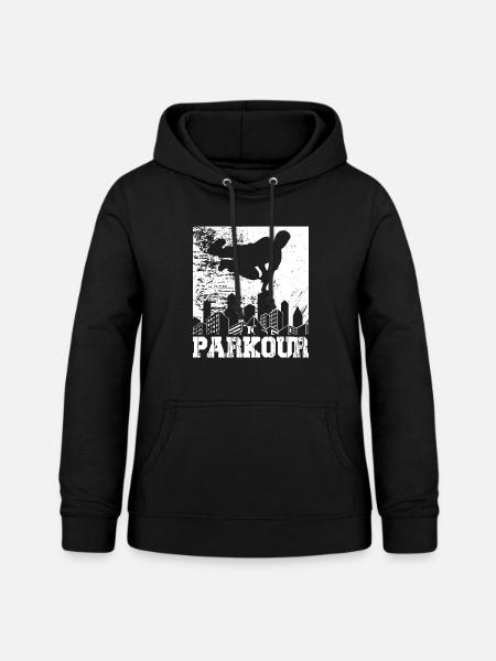 Parkour - Frauen Hoodie - Schwarz