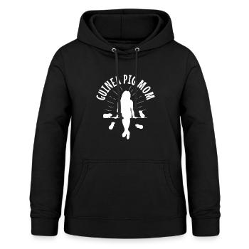 COCHON D’INDE MAMAN - Sweat à capuche Femme - noir - Devant - AI Model Female 172 light (172cm)