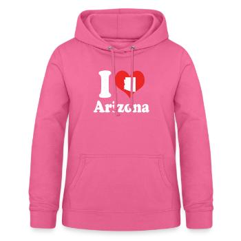 Citoyen américain État Américain Amour I Cœur Arizona - Sweat à capuche Femme - rose - Devant - AI Model Female 172 light (172cm)
