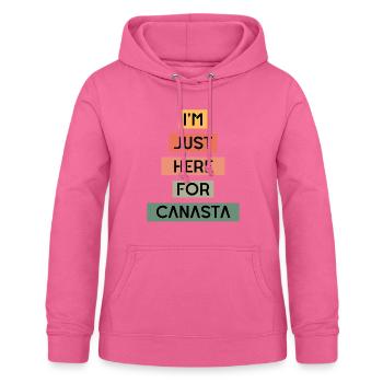 Lustige Canasta-| Canasta Liebhaber | Canasta-Spieler - Frauen Hoodie - Pink - Vorne - AI Model Female 172 light (172cm)