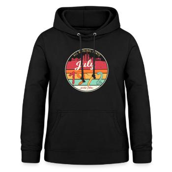 Gratulation Zum 50. Lebensjahr Juli 1972 - Frauen Hoodie - Schwarz - Vorne - AI Model Female 172 light (172cm)