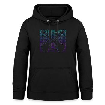 Bass Player Retro Gift - Women's Hoodie - black - Front - AI Model Female 172 light (172cm)