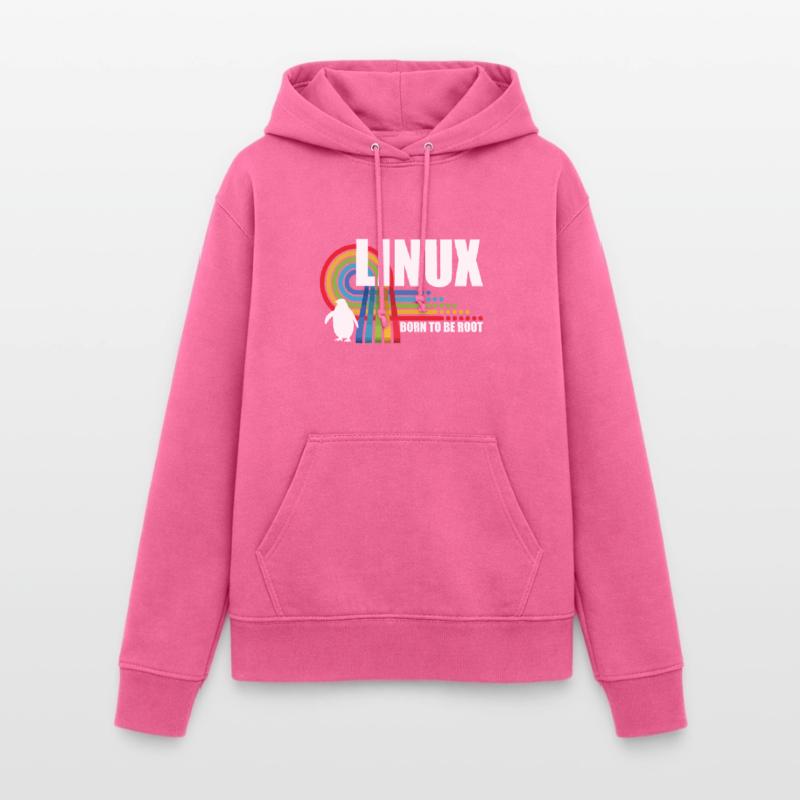 Born To Be Root Penguin Linux Nerd Coding Geek Women's Hoodie