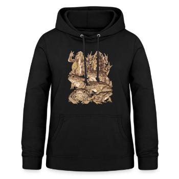 Amphibians Animals Frog Gift Nature Toad - Women's Hoodie - black - Front - AI Model Female 172 light (172cm)