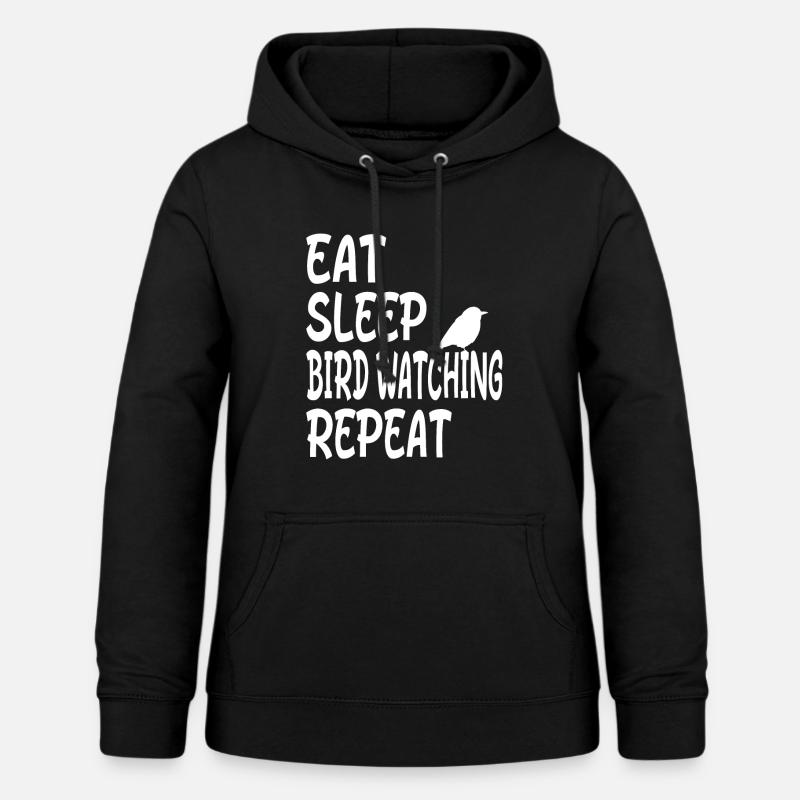 Repeat Vogelbeobachtung Birdwatcher Geschenkidee - Frauen Hoodie - Schwarz