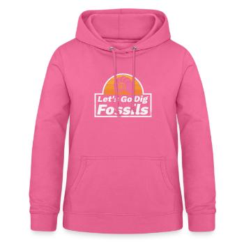 Fossilien Versteinerung Ammonit Spruch Retro - Frauen Hoodie - Pink - Vorne - AI Model Female 172 light (172cm)