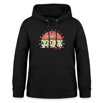 Baujahr 1994 Im August - Frauen Hoodie - Schwarz - Vorne - AI Model Female 172 light (172cm)