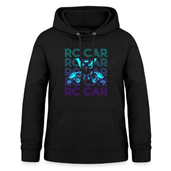 RC Voiture Rétro - Sweat à capuche Femme - noir - Devant - AI Model Female 172 light (172cm)