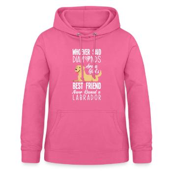 Labrador - Women's Hoodie - pink - Front - AI Model Female 172 light (172cm)