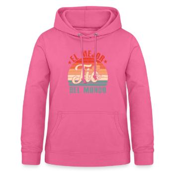 Meilleur Oncle Du Monde - Sweat à capuche Femme - rose - Devant - AI Model Female 172 light (172cm)