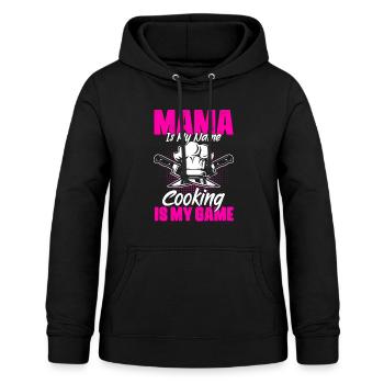 Art culinaire drôle Humour culinaire pour un - Sweat à capuche Femme - noir - Devant - AI Model Female 172 light (172cm)