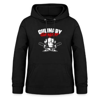 Kulinarischer Gangster Lustiges professionelles - Frauen Hoodie - Schwarz - Vorne - AI Model Female 172 light (172cm)