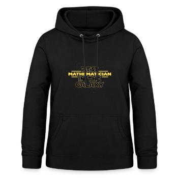 Meilleur mathématicien en mathématiques de galaxies - Sweat à capuche Femme - noir - Devant - AI Model Female 172 light (172cm)
