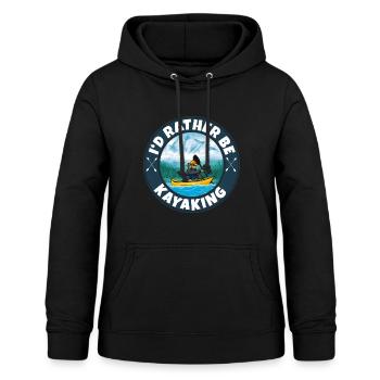 Kajak fahren - Frauen Hoodie - Schwarz - Vorne - AI Model Female 172 light (172cm)