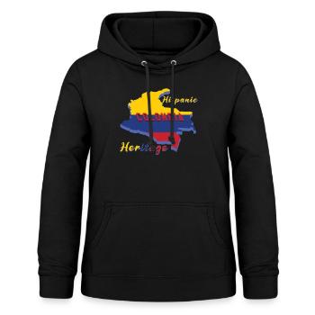 Colombia Hispanic Heritage Month - Frauen Hoodie - Schwarz - Vorne - AI Model Female 172 light (172cm)