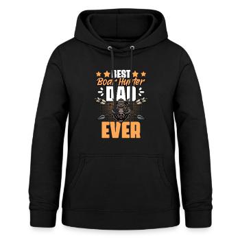 Best funny wild boar hunting humor for a - Women's Hoodie - black - Front - AI Model Female 172 light (172cm)