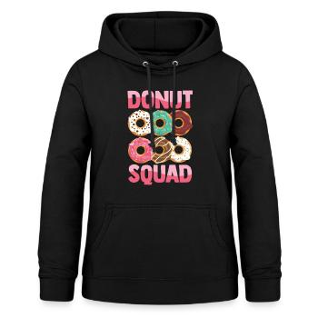 Donut Lover - Escouade Donut - Sweat à capuche Femme - noir - Devant - AI Model Female 172 light (172cm)