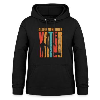 Alleinziehender Vater Vatertag Vatertagsgeschenk - Frauen Hoodie - Schwarz - Vorne - AI Model Female 172 light (172cm)