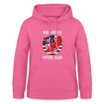Rendre l’Amérique satanique à nouveau - Sweat à capuche Femme - rose - Devant - AI Model Female 172 light (172cm)