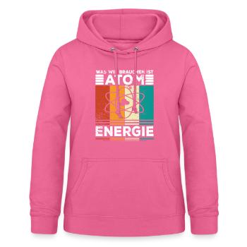 Atomenergie Kernenergie Kernkraft Atomkraftwerke - Frauen Hoodie - Pink - Vorne - AI Model Female 172 light (172cm)