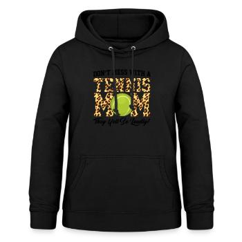 Tennis Mama Tennisspiel Tennis Geschenk - Frauen Hoodie - Schwarz - Vorne - AI Model Female 172 light (172cm)