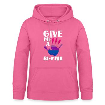 Bisexuel LGBTQ+ Bi LGBTQ - Sweat à capuche Femme - rose - Devant - AI Model Female 172 light (172cm)