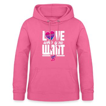 Bisexuel LGBTQ+ Bi LGBTQ - Sweat à capuche Femme - rose - Devant - AI Model Female 172 light (172cm)