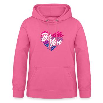Bisexuel LGBTQ+ Bi LGBTQ - Sweat à capuche Femme - rose - Devant - AI Model Female 172 light (172cm)