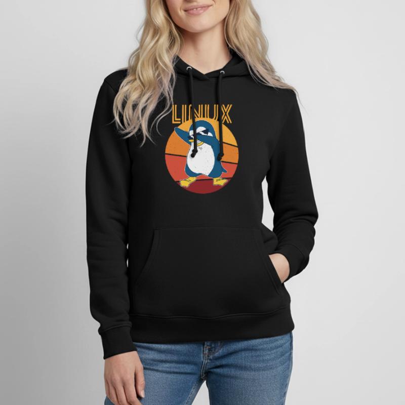 Linux Admin Cool Penguin Nerd Informatics Sweat à capuche Femme