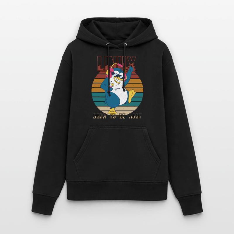 Born To Be Root Party Linux Cool Penguin Nerd Prog Women's Hoodie