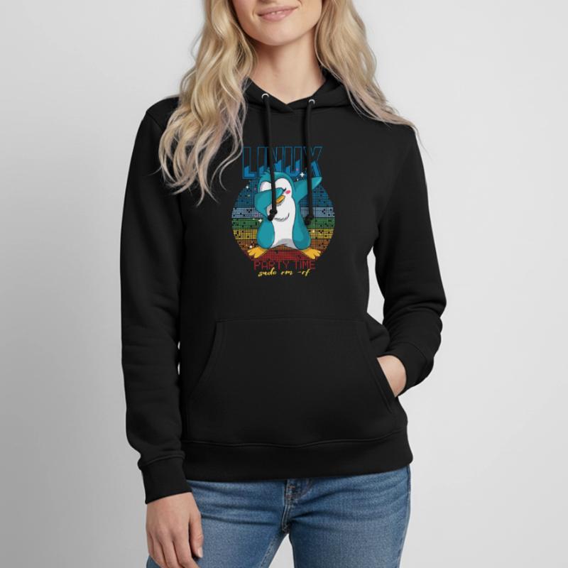 Linux Party Sudo Root Geek Cute Penguin Nerd Progr Women's Hoodie