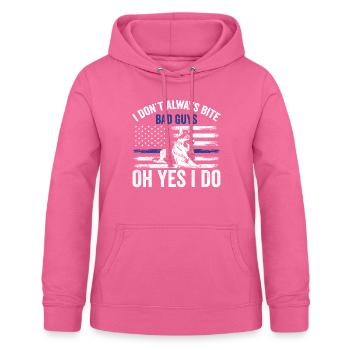 Polizeibeamter Polizeihund - Frauen Hoodie - Pink - Vorne - AI Model Female 172 light (172cm)